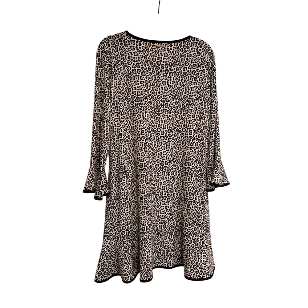 MICHAEL Michael Kors Women's Leopard Print Bell Sleeve Dress XL - Picture 9 of 9